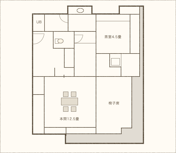 間取り図：白鵬・特別室