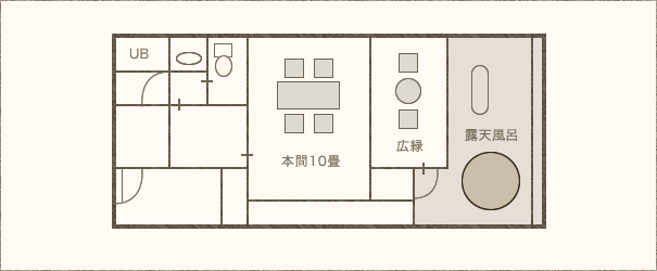 間取り図：瑞仙・信楽焼の露天風呂付き客室